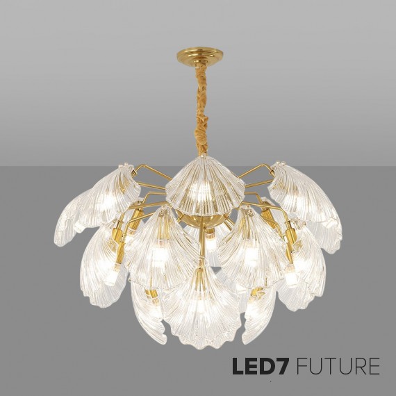 Ritz - Clear Shell Chandelier V2